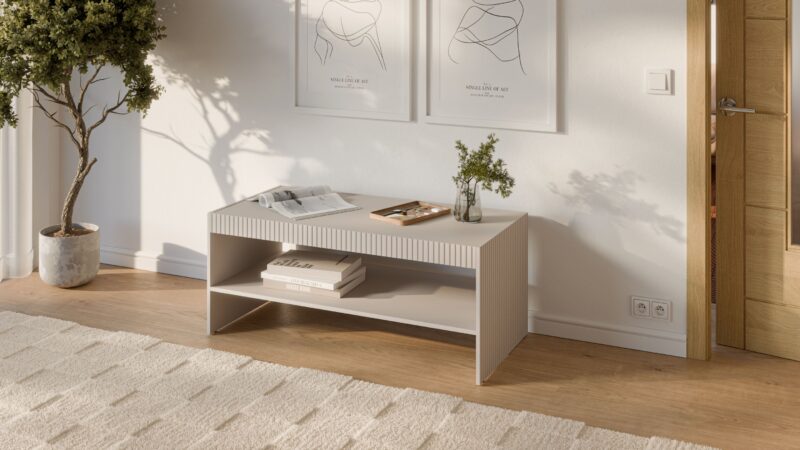 Kohvilaud PAXORA LAW-1, kašmiir / must