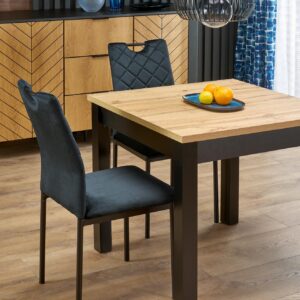 Pikendatav söögilaud QUBARO, tamm / must