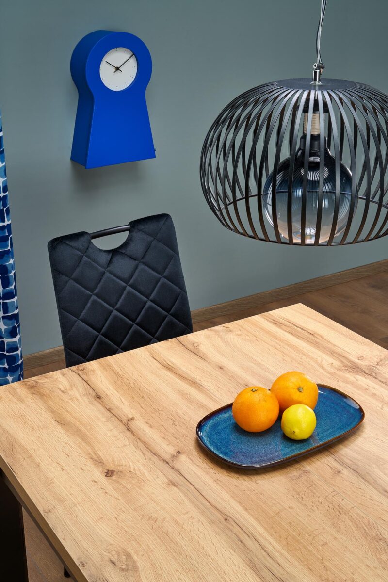 Pikendatav söögilaud QUBARO, tamm / must