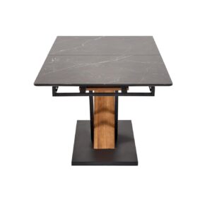 Pikendatav Söögilaud VOLANT 160x200, must marmor