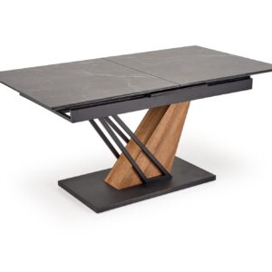 Pikendatav Söögilaud VOLANT 160x200, must marmor