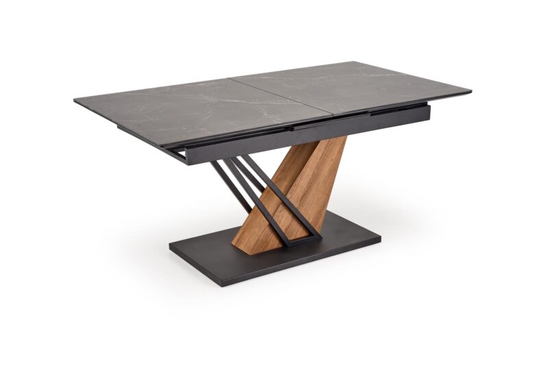 Pikendatav Söögilaud VOLANT 160x200, must marmor