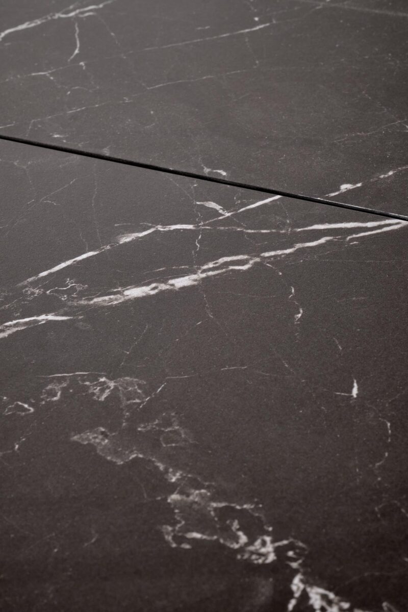 Pikendatav Söögilaud VOLANT 160x200, must marmor