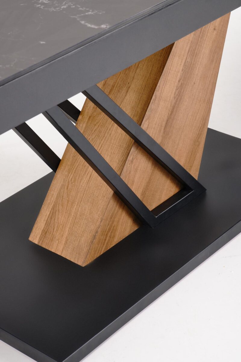 Pikendatav Söögilaud VOLANT140x200, must marmor