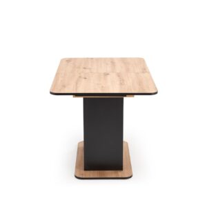 Pikendatav söögilaud NAVESSA – must / tamme imitatsioon