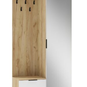 Esikukapp Koral tamm / valge