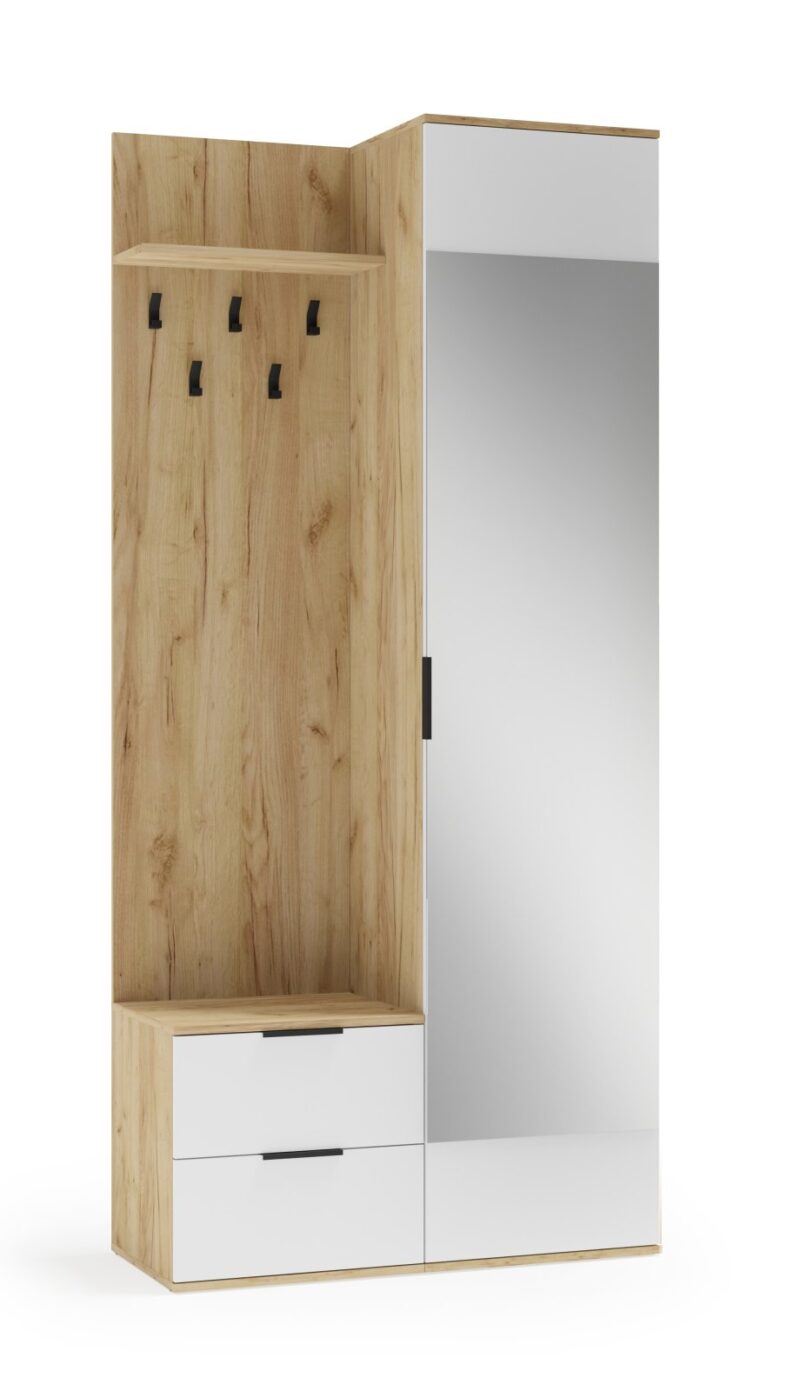 Esikukapp Koral tamm / valge