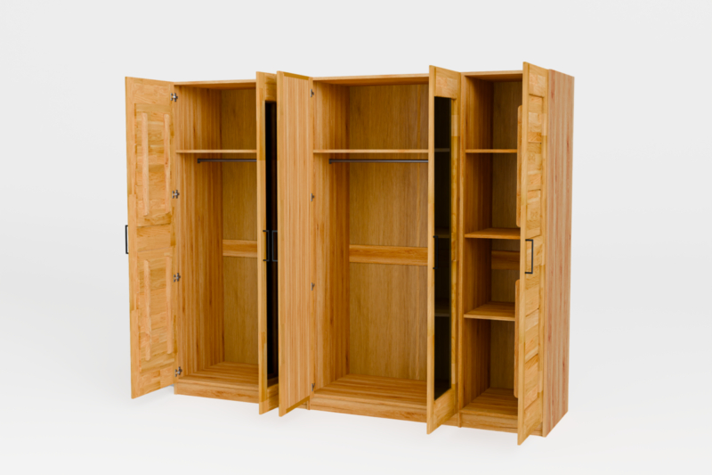 Tammepuidust riidekapp TORONTO XXL