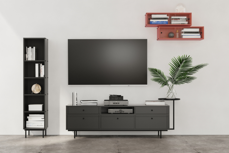 Riiul ARROCCO sõrmejäljekindla kattega