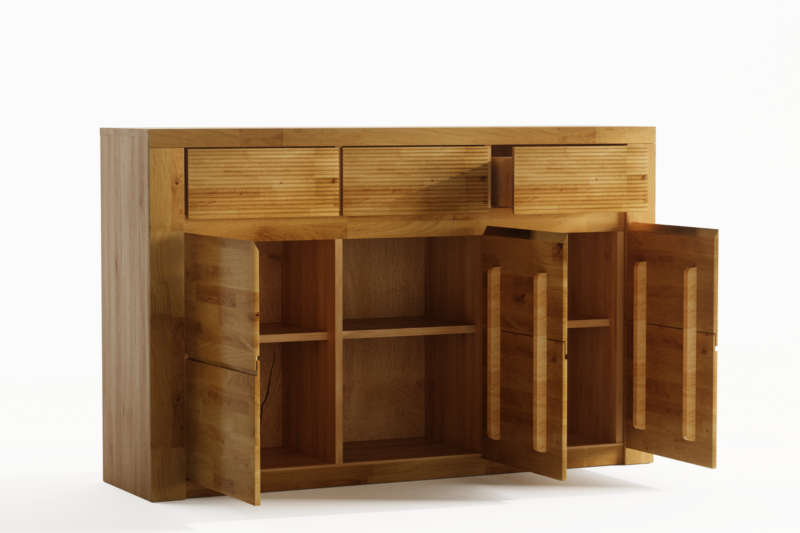 BUE-10-3 Tammepuidust kummut BRUNO 10