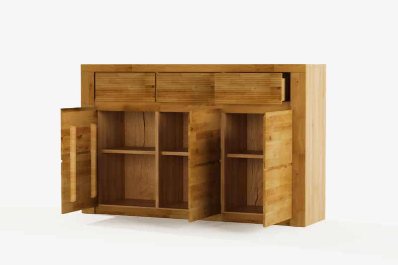 BUE-10-4 Tammepuidust kummut BRUNO 10