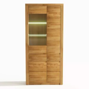 Tammepuidust vitriinkapp BRUNO 73