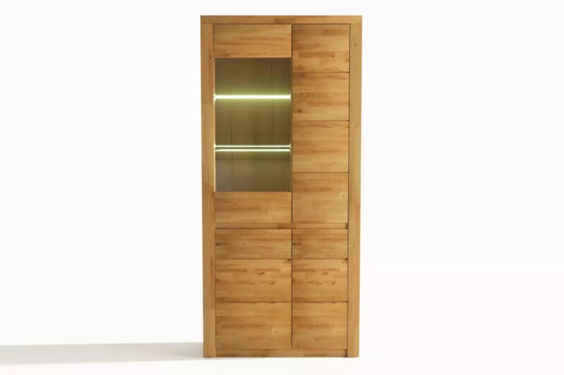 Tammepuidust vitriinkapp BRUNO 73