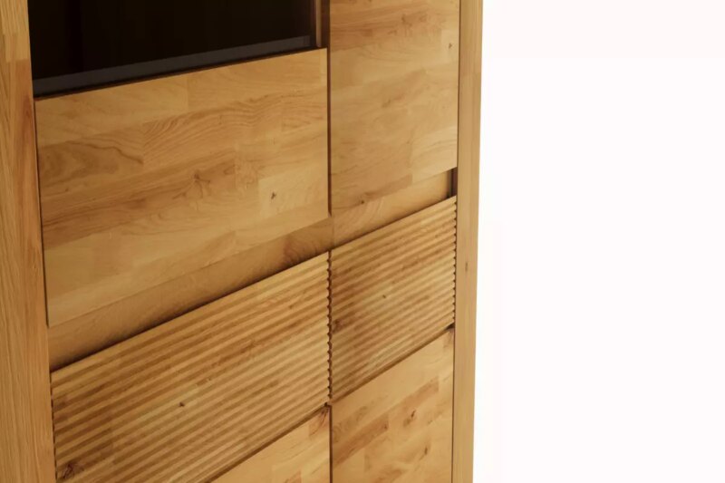 Tammepuidust vitriinkapp BRUNO 73