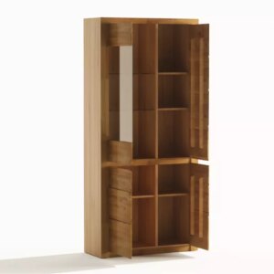 Tammepuidust vitriinkapp BRUNO 73