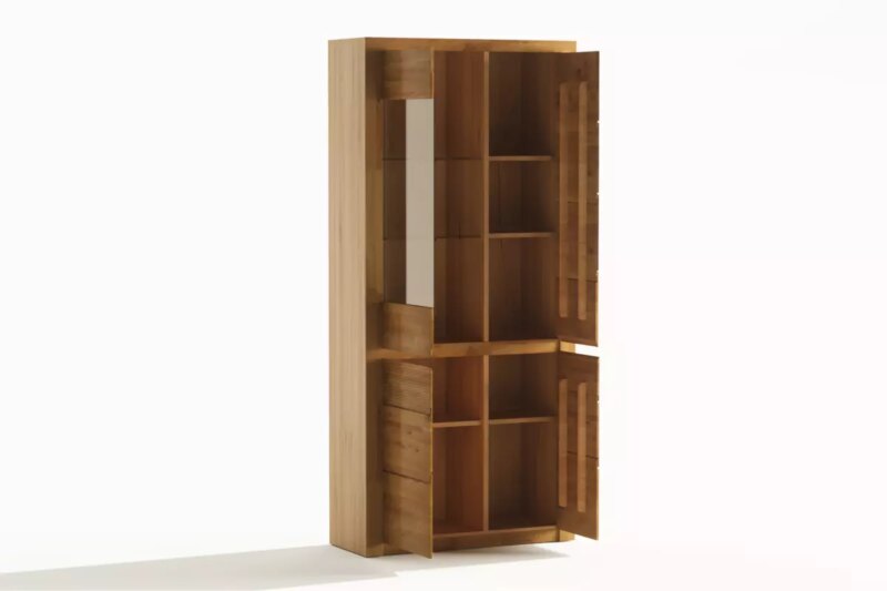 Tammepuidust vitriinkapp BRUNO 73