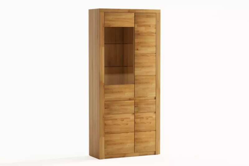 Tammepuidust vitriinkapp BRUNO 73