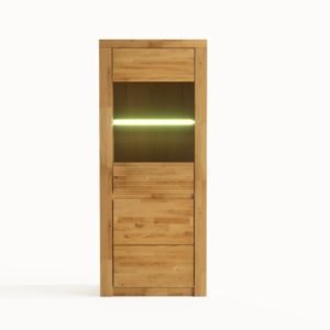 Tammepuidust vitriinkapp BRUNO 81