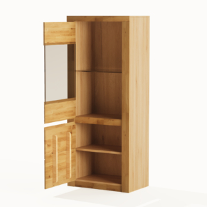 Tammepuidust vitriinkapp BRUNO 81