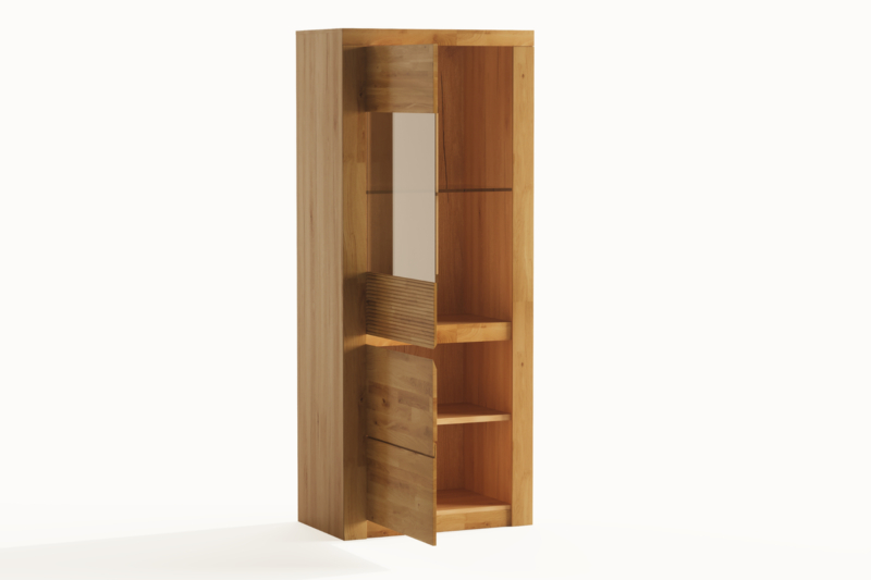 Tammepuidust vitriinkapp BRUNO 81