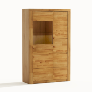 Tammepuidust vitriinkapp Bruno 82