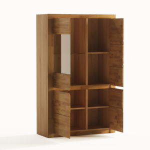 Tammepuidust vitriinkapp Bruno 82