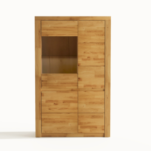 Tammepuidust vitriinkapp Bruno 82