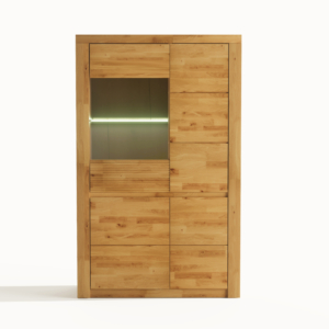 Tammepuidust vitriinkapp Bruno 82