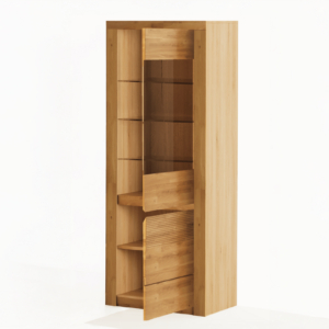 Tammepuidust vitriinkapp BRUNO 90