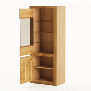 Tammepuidust vitriinkapp BRUNO 90