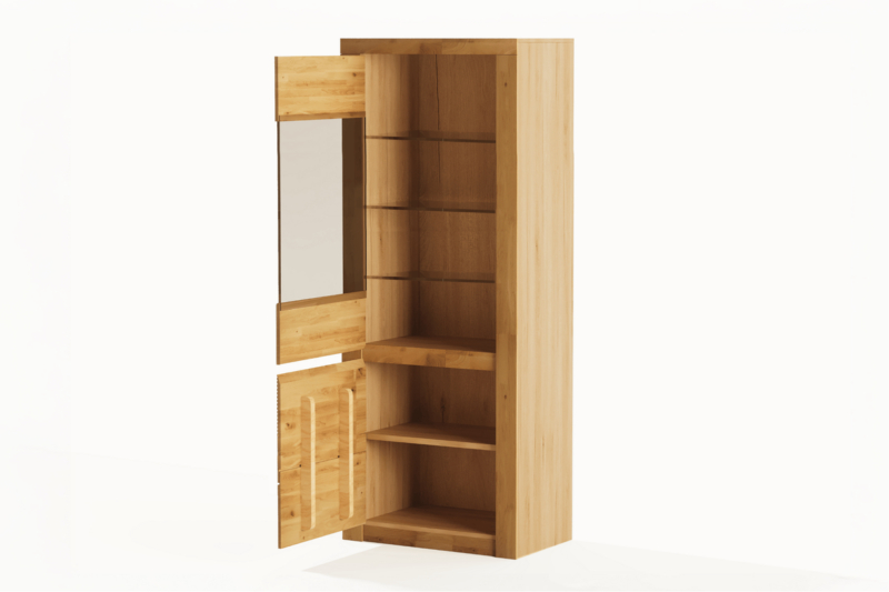 Tammepuidust vitriinkapp BRUNO 90