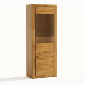 Tammepuidust vitriinkapp BRUNO 90