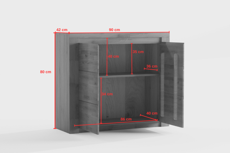 Tammepuidust kummut BRUNO 05