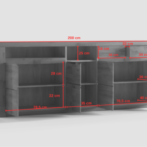 Tammepuidust kummut BRUNO 35