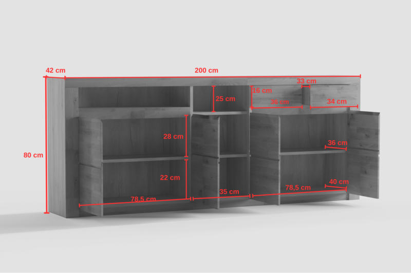Tammepuidust kummut BRUNO 35