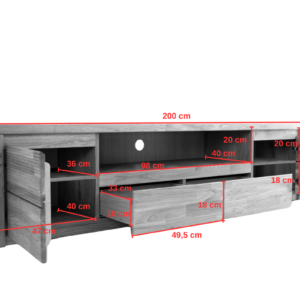 Tammepuidust tv-alus BRUNO 48