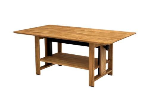 Reguleeritav tammepuidust kohvilaud OAKLY