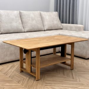 Reguleeritav tammepuidust kohvilaud OAKLY