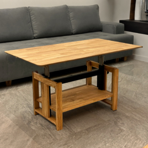 Reguleeritav tammepuidust kohvilaud OAKLY