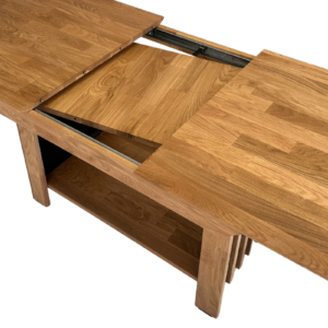 Reguleeritav tammepuidust tv-alus OREO 150