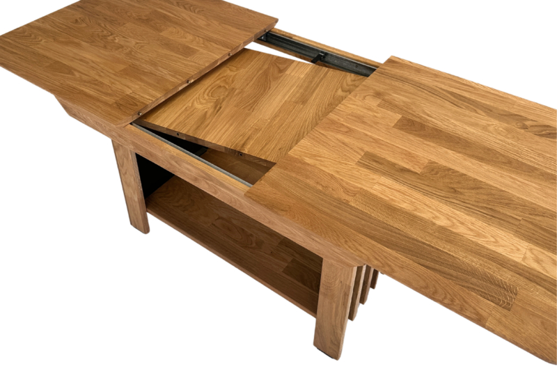 Reguleeritav tammepuidust tv-alus OREO 150