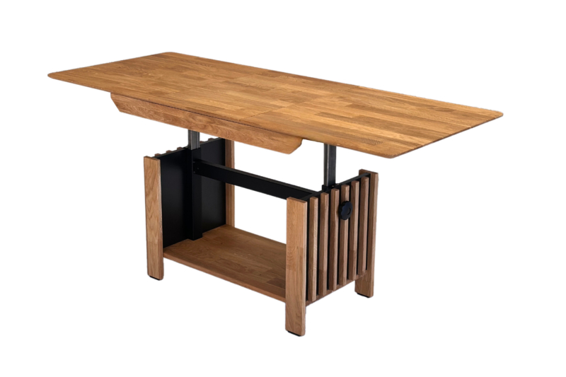 Reguleeritav tammepuidust tv-alus OREO 150