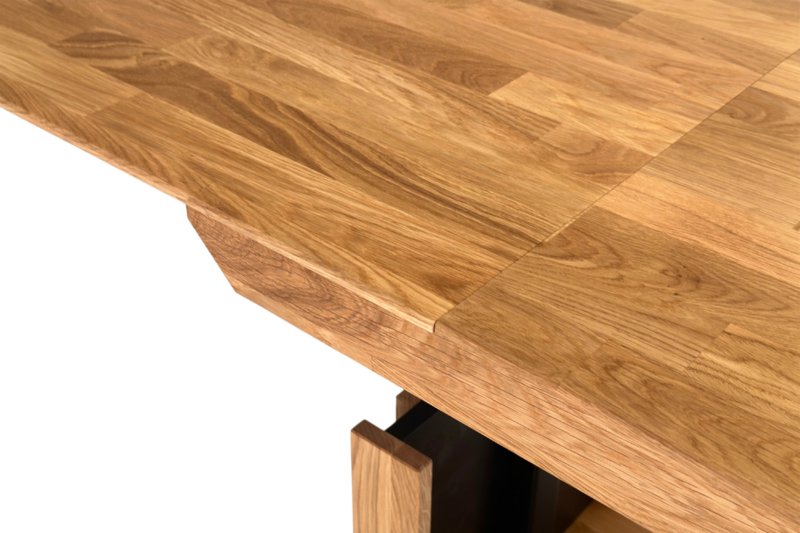 Reguleeritav tammepuidust tv-alus OREO 150