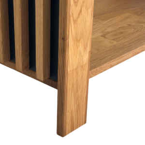 Reguleeritav tammepuidust tv-alus OREO 150