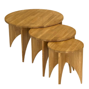 Tammepuidust kohvilaudade komplekt DIONY