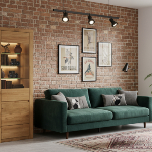 Tammepuidust vitriinkapp BRUNO 90