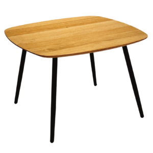 Puidust diivanilaud metalljalgadel GEOMETRIC 02