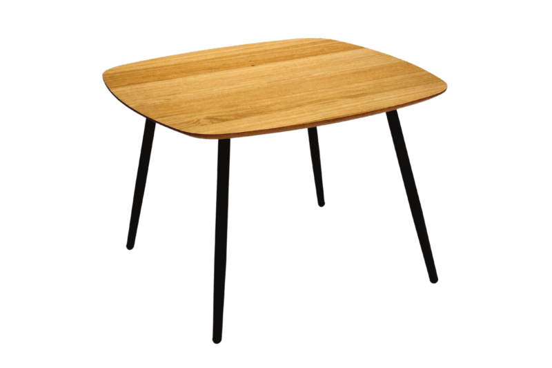 Puidust diivanilaud metalljalgadel GEOMETRIC 02