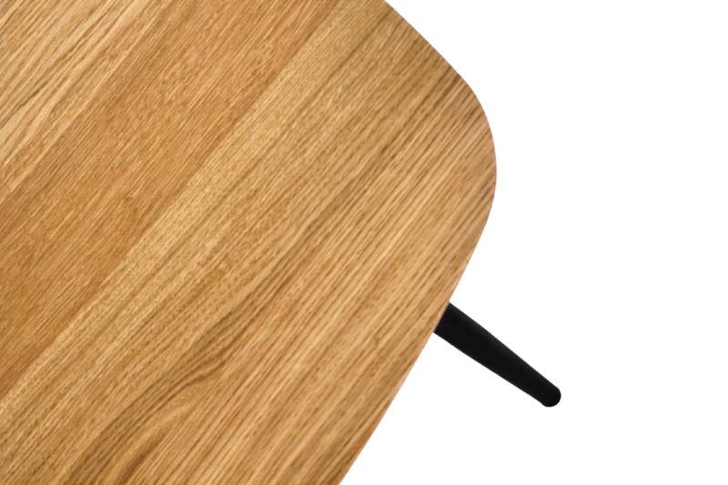 Puidust diivanilaud metalljalgadel GEOMETRIC 02