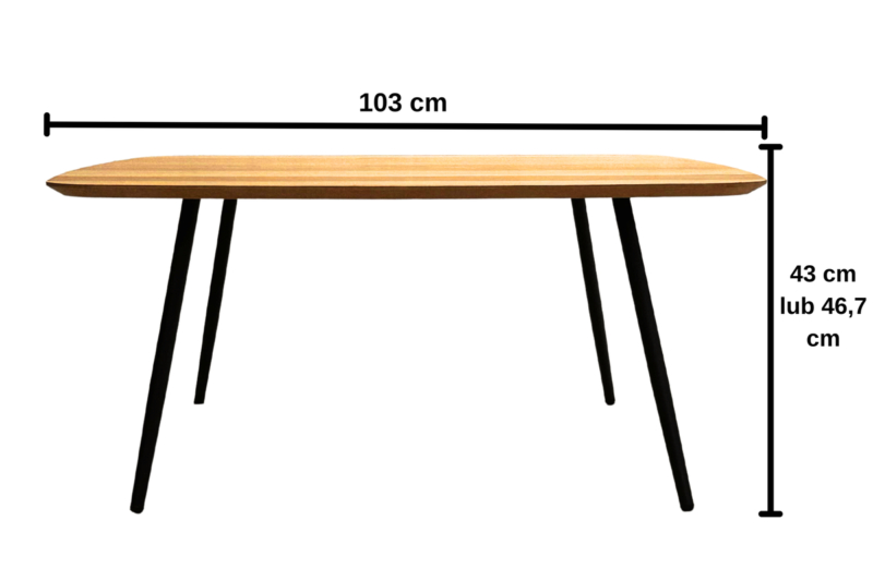 Tammepuust diivanilaud GEOMETRIC 04